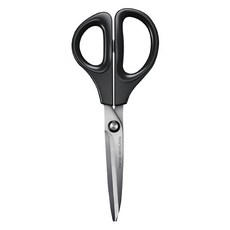 KOKUYO 國譽 SAXA 空氣彈力剪刀 直刃, 黑色, 1支