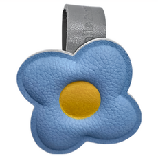 tails&me 尾巴與我 專屬配件 月桂 動物友善皮革 附贈皮革掛帶隨興吊飾, 4 x 4cm, 水藍色, 1個