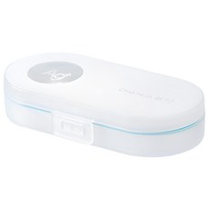 茶花 Ag+銀離子抗菌便攜式雙層藥盒 獨立結構 分裝收納, 1個