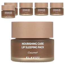 KLAVUU 克拉優 珍珠營養護理 晚安唇膜 椰子, 1罐, 6罐