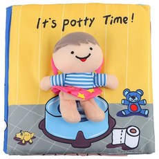 Oceanbaby 獨立學習布書：我會上廁所了，超萌圖案，可水洗快乾，撕不破, Ocean Baby