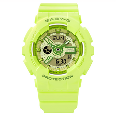 CASIO 卡西歐 BABY-G 鮮豔時尚雙顯錶 BA-110YK-3A