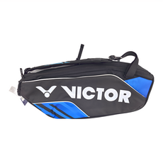 VICTOR 勝利體育 拍包袋背包 BR9213CF 6支裝, 76 x 28 x 30cm, 黑色 + 明亮藍色, 1個
