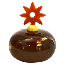 星空花紙鎮-日本製, 陶瓷材質, 寬8.5cm/高10cm, 1個