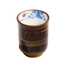 佐和陶瓷 金琥珀刷毛手握杯 - 日本製 陶瓷杯 220mL, XL13102-45, 1個