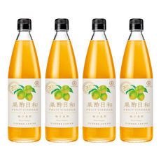 Kong Yen 果酢日和 梅子果酢, 添加果寡糖, 590ml, 4瓶