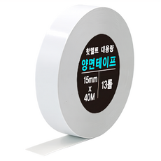 DADA 加長型熱熔雙面膠帶 15mm x 40M, 透明色, 13個