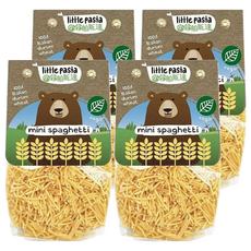 little pasta 小帕斯達 QQ迷你義大利麵, 100%杜蘭小麥粉製成, 無額外添加鹽和糖, BRC全球認證安全食品, 250g, 4包