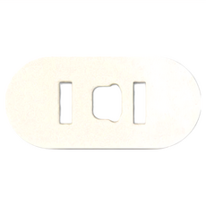 FaSoLa 2孔插座保護蓋 Set, 白色, 3.4x1.7cm, PC/ABS材質, 6入/組, 中國製(日本監製), FA-PS-543, 2組