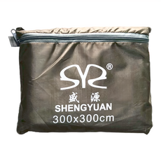 SHENGYUAN 盛源 多功能防潮地布, 300 x 300cm, 黑色