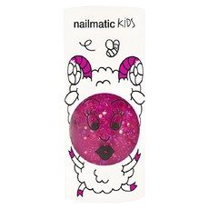 nailmatic KIDS 水漾亮彩指甲油 8ml 無毒, 晶亮紫, 1瓶