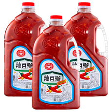 十全 辣豆瓣, 非基因改造黃豆製成, 素食可用, 2.8kg, 3瓶