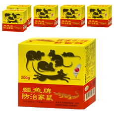 鱷魚 防治家鼠劑 200g, 6盒