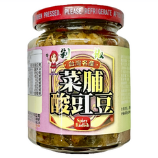 譽方媽媽 剁椒辣菜脯酸豇豆, 240g, 1罐