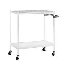 dayneeds 日需百備 極致美學 烤漆二層推車 90 x 45 x 100cm, 白色