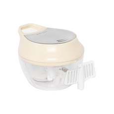 bella cuisine 食材切碎器組 500ml, 含蛋清攪拌器/不鏽鋼上蓋, 象牙白色, 1個