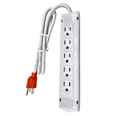 蛇吞象 SNAKE P100 1開10插3孔 直頭15A延長用電源線組 - 台灣製, 防火耐燃PC料, VCTF 2.0mm平方*3C/1M, 白色, 1組