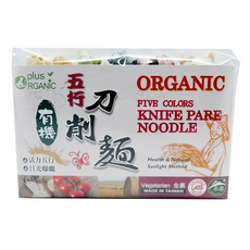 展康 有機五行刀削麵 無添加人工色素 全素者可用, 375g, 1包