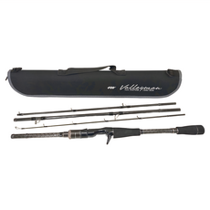 ETUOH 漁拓釣具 VALLEYMAN 溪谷人 VMC-604H 碳纖維 玻璃纖維 釣竿, 1支, 黑色