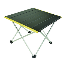 RHINO 犀牛 超輕鋁合金露營折疊桌 堅固耐用 附收納袋, 黑色 + 黃色