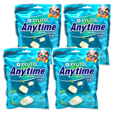 LOTTE 樂天 Anytime 牛奶薄荷糖 Set 無糖, 185g, 4包