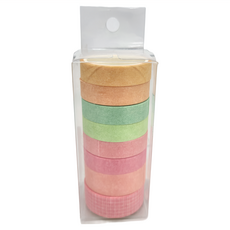 德德小品集 和紙膠帶組 旭日 Set, 10mm X 3m/6卷, 15mm X 3m/2卷, 裝飾用, 1組