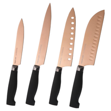 NEOFLAM 鈦金刀具4件組, 多用途刀 + 三德刀 + 薄片刀 + 主廚刀, 1組