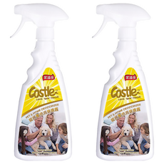 Castle 家適多 寵居實感消臭噴霧, 有效分解寵物的尿味和特殊體味, 7重防護機制, 無毒低敏貓狗適用, 500ml, 2瓶