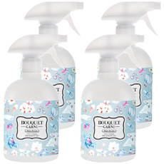 BOUQUET GARNI 衣物噴霧 清爽香皂, 嬰兒爽身粉香, 500ml, 4瓶