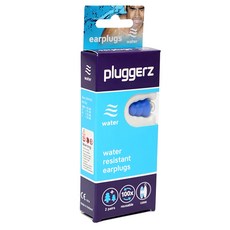 Pluggerz 游泳耳塞, 防水, 減輕水壓, 藍色, 1盒