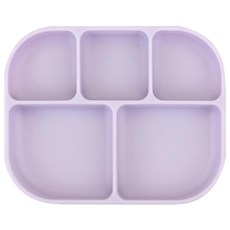 Dailylike BONBON 矽膠分隔餐盤, 餐盤, 04 薰衣草紫, 1個