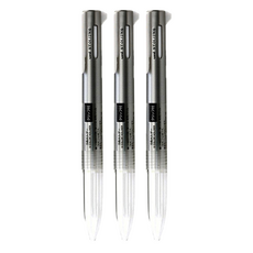 StyleFit 五色筆 有筆夾 UE5H-258 銀色 自由搭配筆芯顏色 展現個人風格, 3支