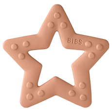 BIBS Baby Bitie 固齒器 柔軟材質 按摩牙床 不含BPA, 單件, 蜜桃粉, 1個