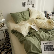 MACARON 雙人加大薄被套, 230 × 200cm, 抹茶奶昔