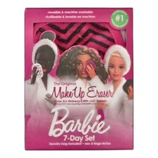 MakeUp Eraser 原創魔法卸妝巾 夢幻芭比 7入 可重複使用可機洗, 1組