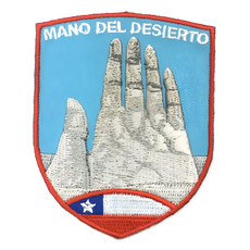 A-ONE 匯旺 地標造型刺繡 NO.387 智利 阿塔卡馬沙漠之手, 7.5 X 6 CM 聚酯纖維, 1個