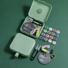 iSFun 縫紉小物 磁吸雙層便捷針線工具21件組, 隨機顏色, 1組