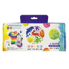 SIMBALION 雄獅 彩虹染組, 6色, 600ml