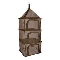 SELPA 多功能方型曬物籃, 咖啡色, 4層, 1個