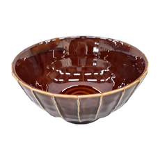 JUST HOME 日本製職線麵碗 Set 15.8x8.5cmH 700ml 棕色 2個, 1組