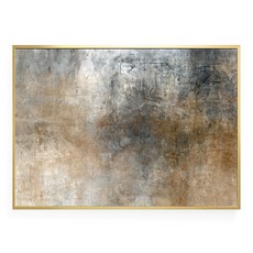 大地，抽象藝術畫作, 70 x 50cm, 金色