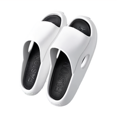 FASION 素色拖鞋 潮酷 PVC材質, 黑白色, 36~37