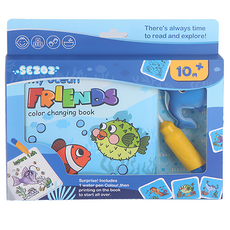 Ocean Baby魔法水畫冊 海底探險, 趣味啟蒙益智玩具，激發兒童創造力，附贈專用水筆, 1個