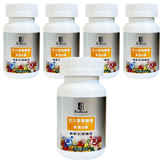 BioBank 大金宏醫 百大蔬果酵素 素食B群 + 鐵鋅, 30顆, 15g, 5盒