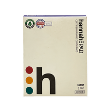 hannahpad 有機純棉布衛生棉 防漏夜用加長 顏色隨機, 36cm*8.5cm, 1片