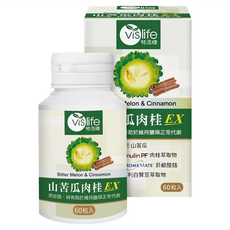 vis life 特活綠 山苦瓜肉桂EX膠囊, 1瓶, 60顆