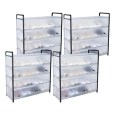 Craftsman In Storage 收納職人 日式簡約5層防塵鞋架 加長款, 白色, 4個