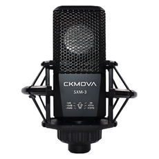 CKMOVA 大振膜電容式直播有線麥克風, SXM-3, 黑色