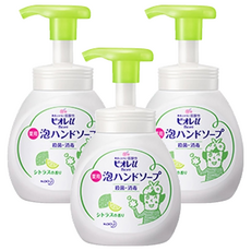 Biore 蜜妮 U 弱酸性抗菌泡沫洗手乳 萊姆香, 250ml, 3瓶