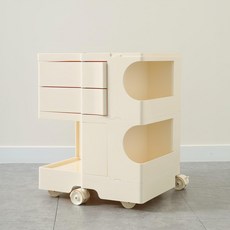 HABITY 移動式收納抽屜推車 2層, 白色